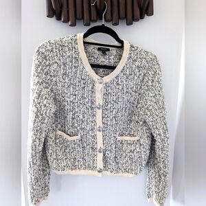 RW&CO Women's Tweed Sweater Cardigan